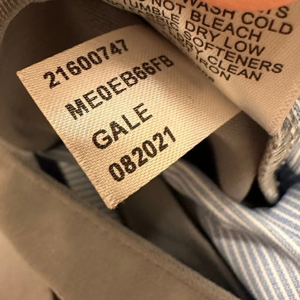Peter Millar eb66 Performance Five Pocket Pants Fits Mens 36x28 Gale Gray Golf‎